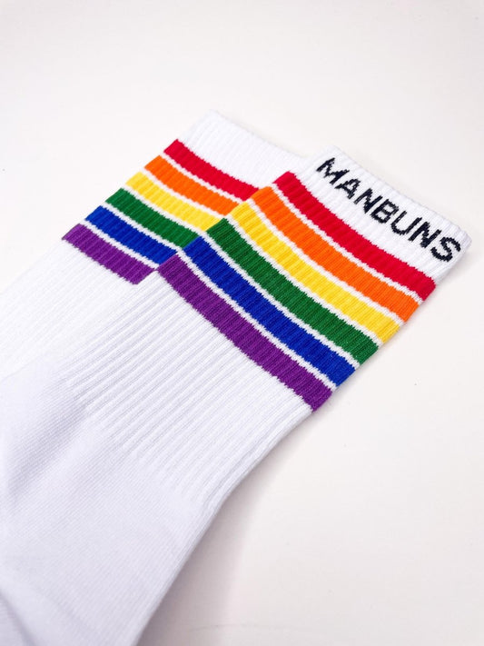 Pride Stripes LGBTQ Festival Unisex Crew Socks-1